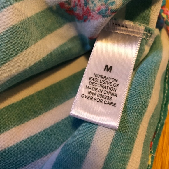 Kirra Tank, Floral On Stripes - Picture 8 of 8